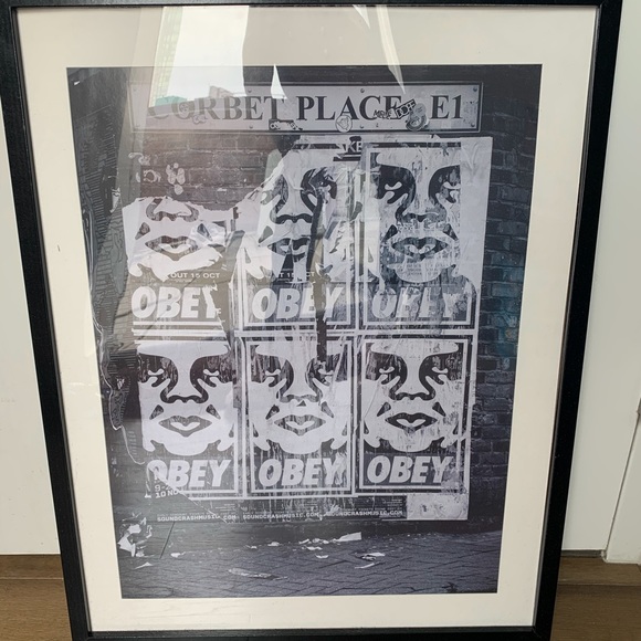 Obey Shepard Fairey Framed Print - Picture 2 of 5